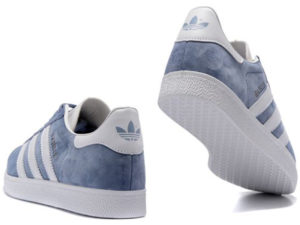 Adidas Gazelle голубые с белым