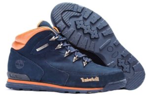 Ботинки Timberland Euro Sprint 2 Blue нубук с мехом синие 41-46