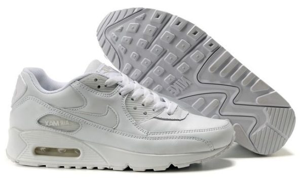 Зимние Nike Air Max 90 с мехом White белые (35-44)