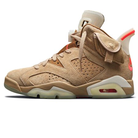 Nike Air Jordan 6 Travis Scott 'Cactus Jack' хаки нубук мужские (40-44)