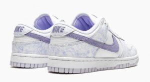 Nike Dunk Low Purple Pulse белые с фиолетовым кожаные женские (35-39)