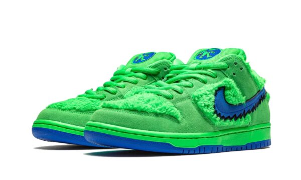 Nike SB Dunk Low Grateful Dead зеленые с синим замшевые мужские-женские (35-44)